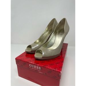 Guess By Marciano Patent Leather Peep Toe Pumps
